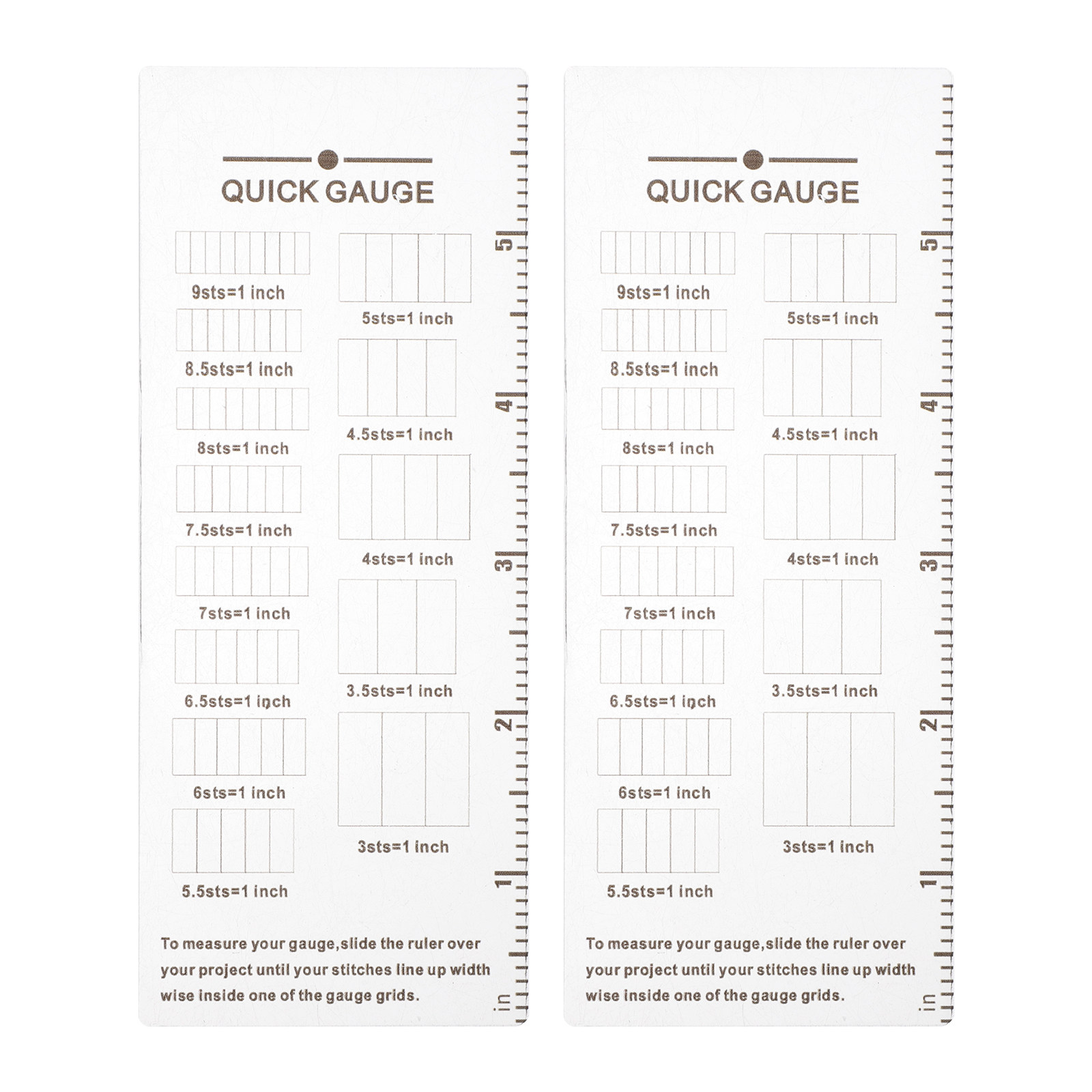 2Pcs Knitting Gauge Ruler Acry - đánh giá và giá Sewing Gauge Ruler