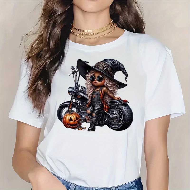 Witch on Motorcycle Halloween  - đánh giá và giá Iron On Patch