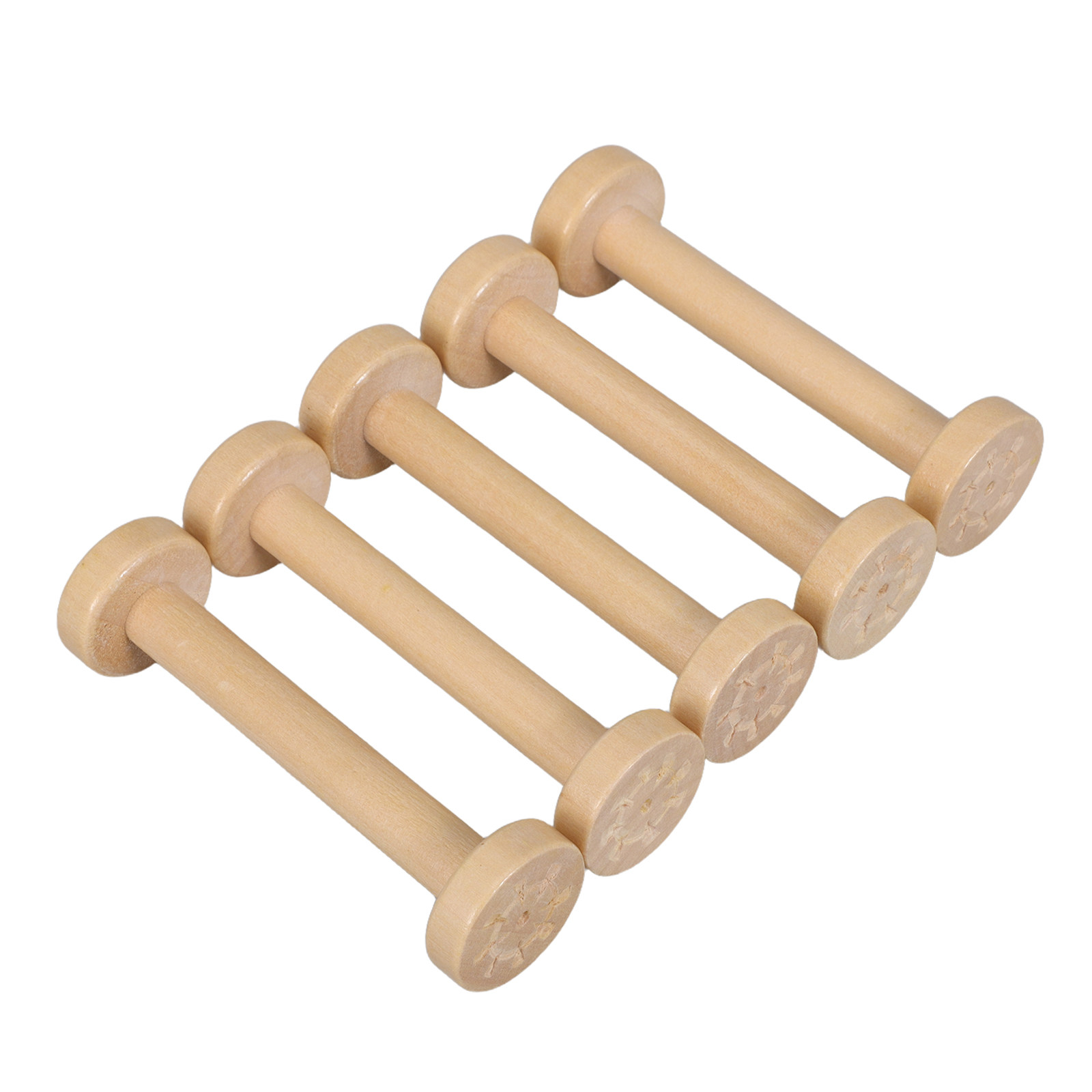 5Pcs Wooden Spools Natural Vin - đánh giá và giá Textile For Sewing