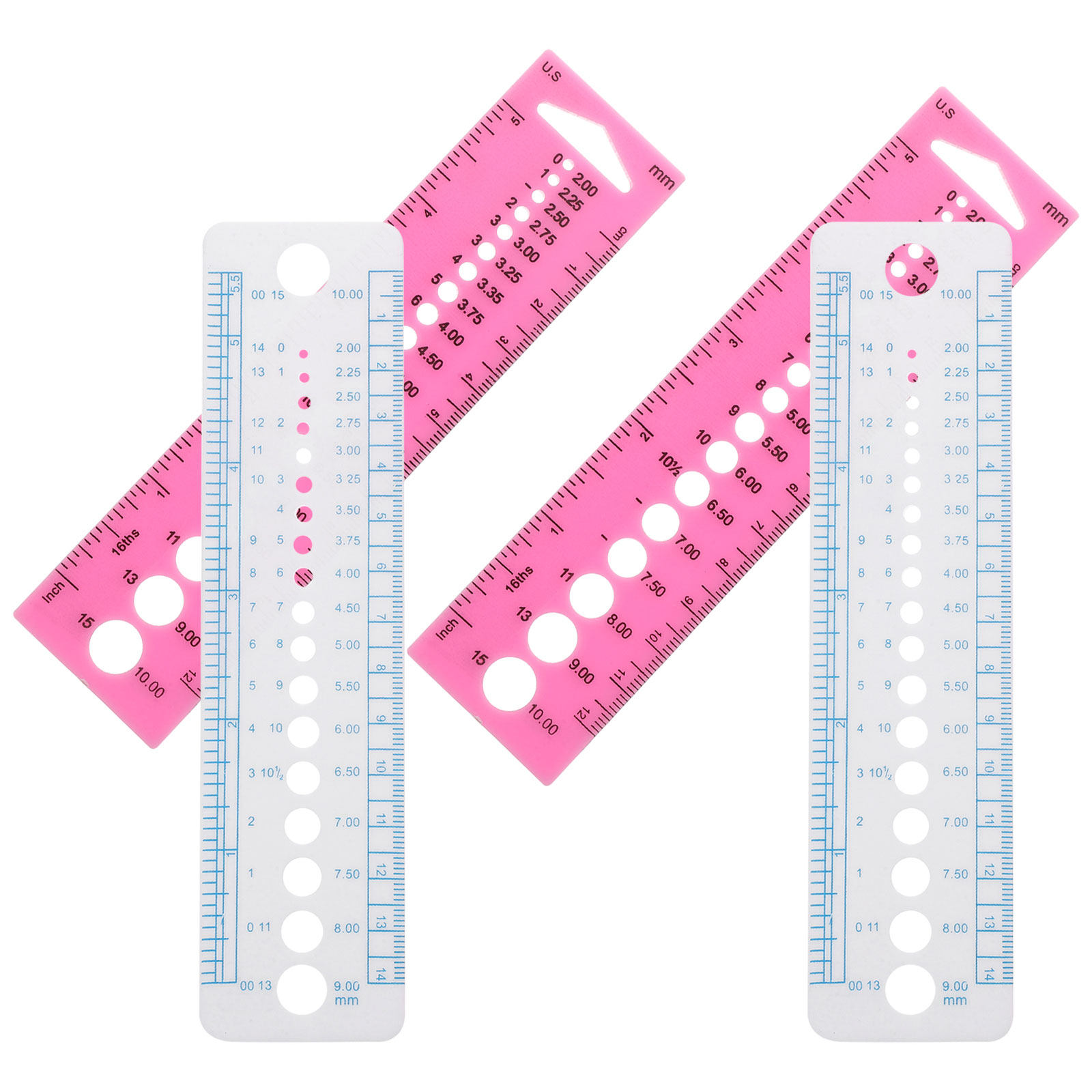 4Pcs Knitting Needle Gauge Too - đánh giá và giá Sewing Gauge Ruler