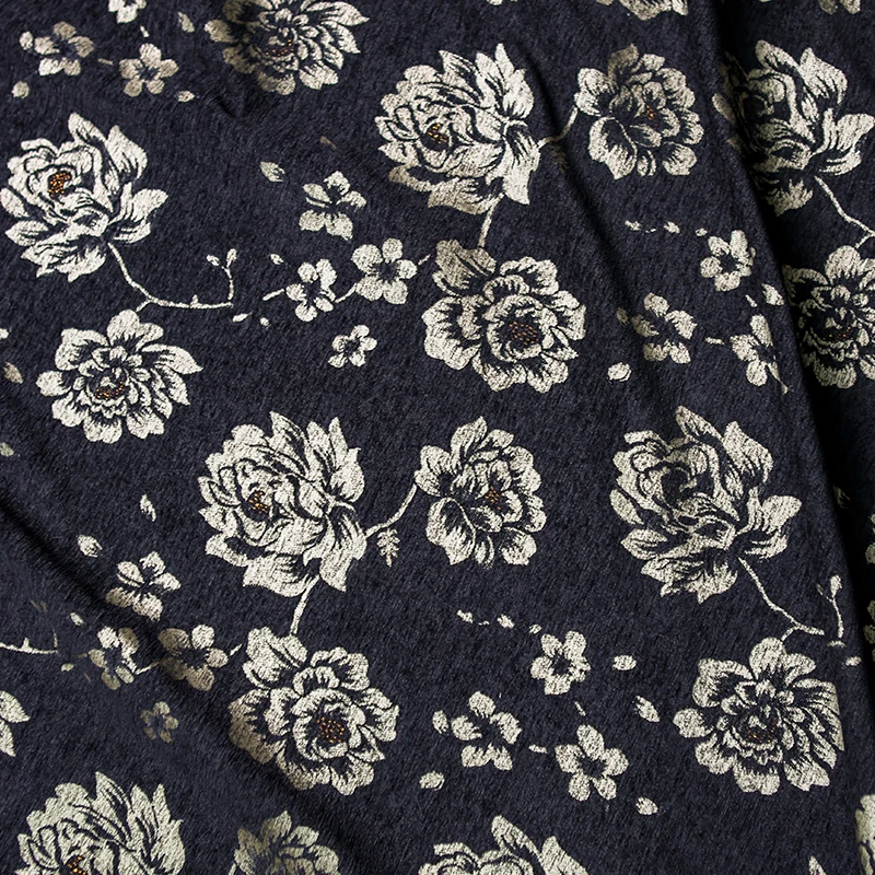 Black Gold Peony Jacquard Fabr - đánh giá và giá Fabric Weight Set