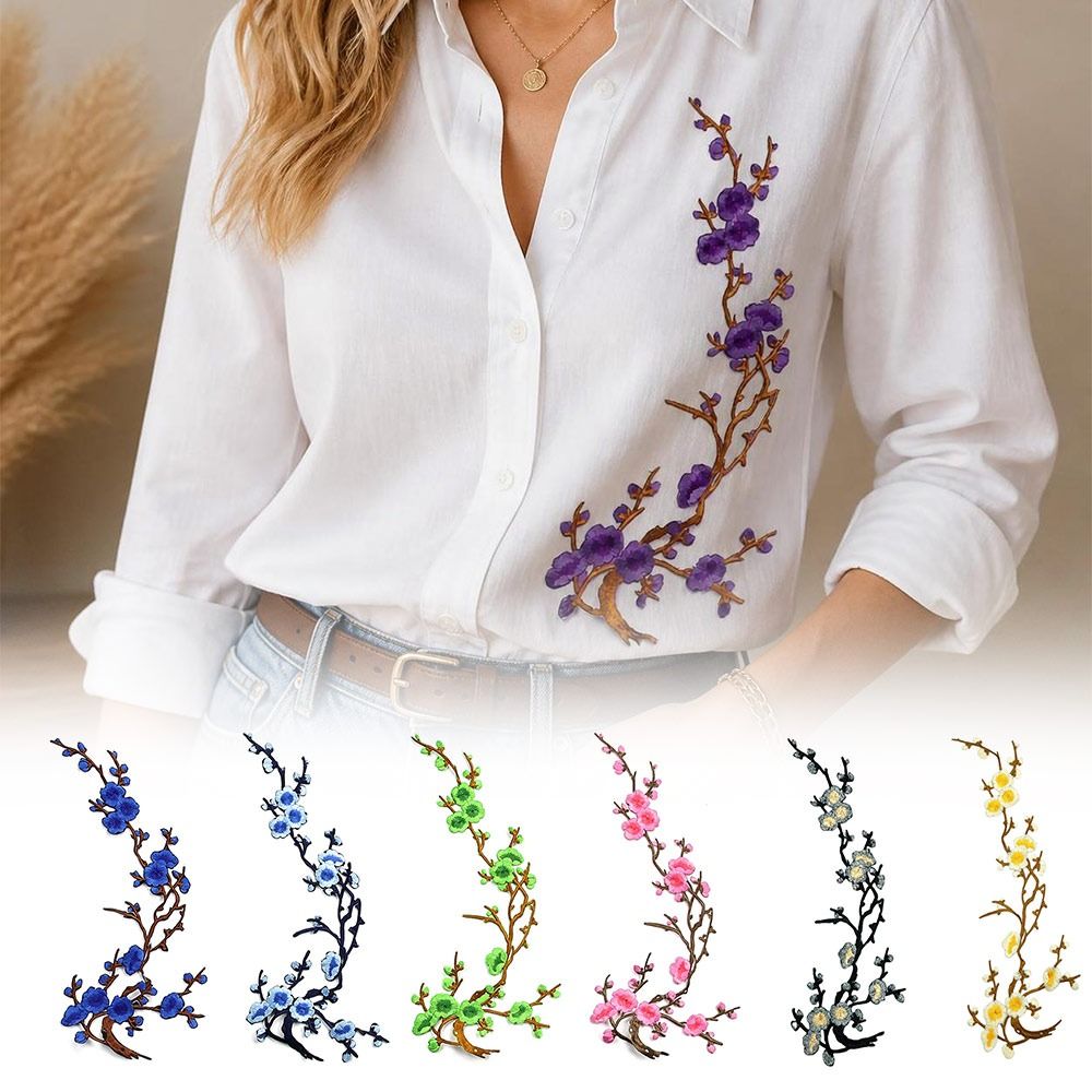 DIY Cherry Blossom Iron On Pat - đánh giá và giá Textile For Sewing