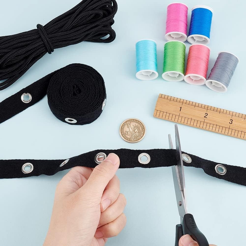 3 Yards Eyelet Tape Trim Black - đánh giá và giá Sewing Eyelet Fabric